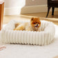 Orthopedic Washable Dog Bed Plush Cushion for Small and Medium Pets - Teleplus