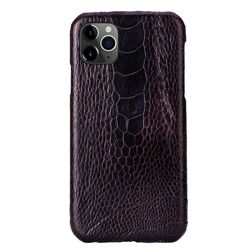 Ostrich Foot Leather High-end Luxury Anti-fall Leather Case - Ostrich Foot Leather Luxury Anti-Fall Case