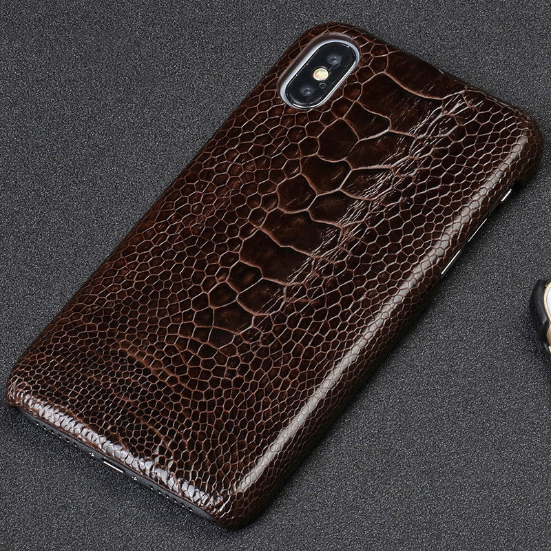 Genuine Handmade Ostrich Foot Leather for Protection and Durability - Luxury Anti-Fall Case ostrich foot leather