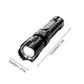 Outdoor camping flashlight with USB rechargeable zoom LED power and keychain - Camping Flashlight Rechargeable Zoom