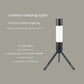 Outdoor Camping Light T15 Aluminium Lantern with Black Aluminum Alloy Body - outdoor camping light lantern
