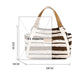 Outdoor Fashion Canvas Large Capacity Striped Horizontal Bag - Teleplus outdoor fashion canvas large capacity striped