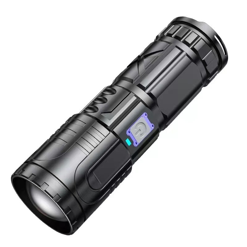 Outdoor Household Hiking USB Charging Power Torch with Telescopic Zoom - Teleplus outdoor household hiking usb charging