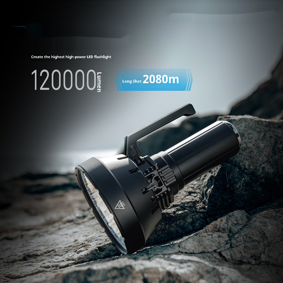 Outdoor Portable Flashlight for Long Shot 2km Patrol and Cave Exploration - Teleplus outdoor portable flashlight long