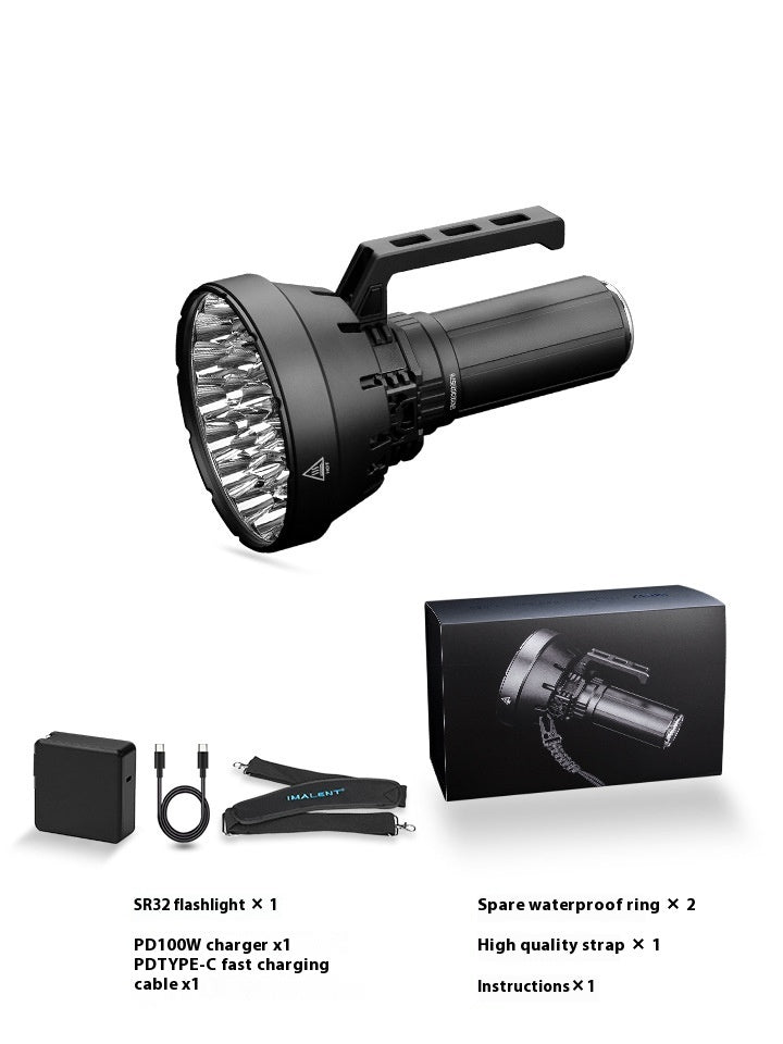 Outdoor Portable Flashlight for Long Shot 2km Patrol and Cave Exploration - Teleplus outdoor portable flashlight long