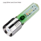 Outdoor Portable Mini Small Flashlight with Multiple Color LEDs and USB Charging - Multi-Color outdoor portable mini