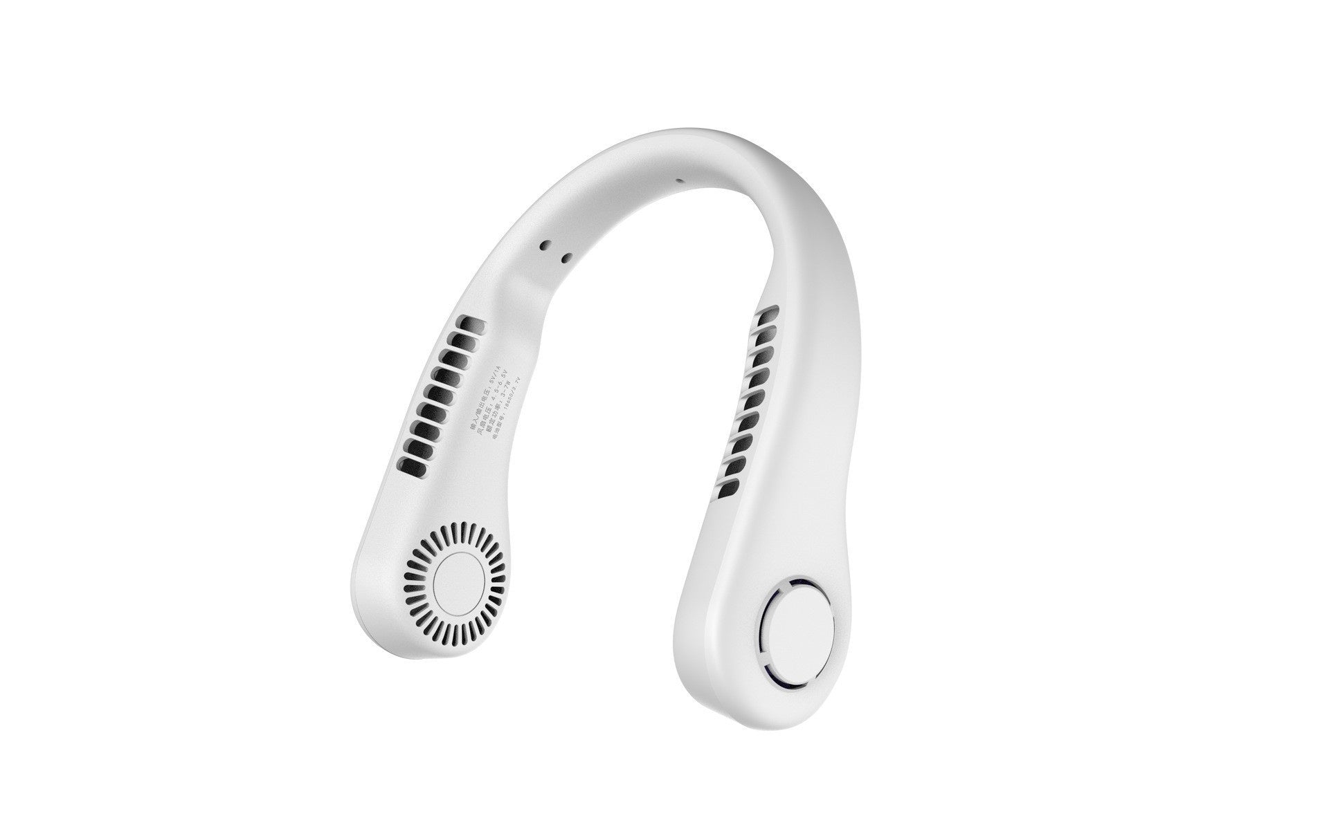 Outdoor Sports Portable Hanging Neck Fan with Digital Display and Lithium Battery - digital display hanging neck fan