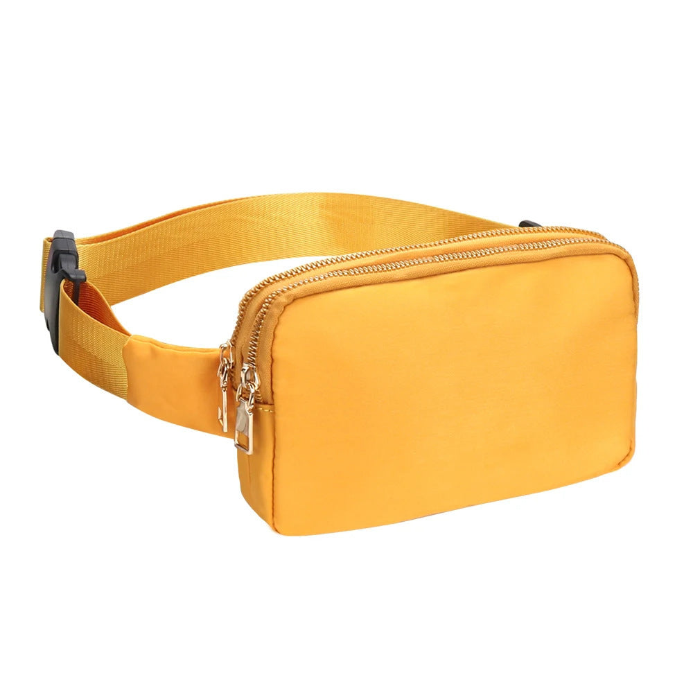 Outdoor Sports Running Chest Bag with Nylon Waist Pack and Multiple Pockets - Teleplus outdoor sports running chest bag