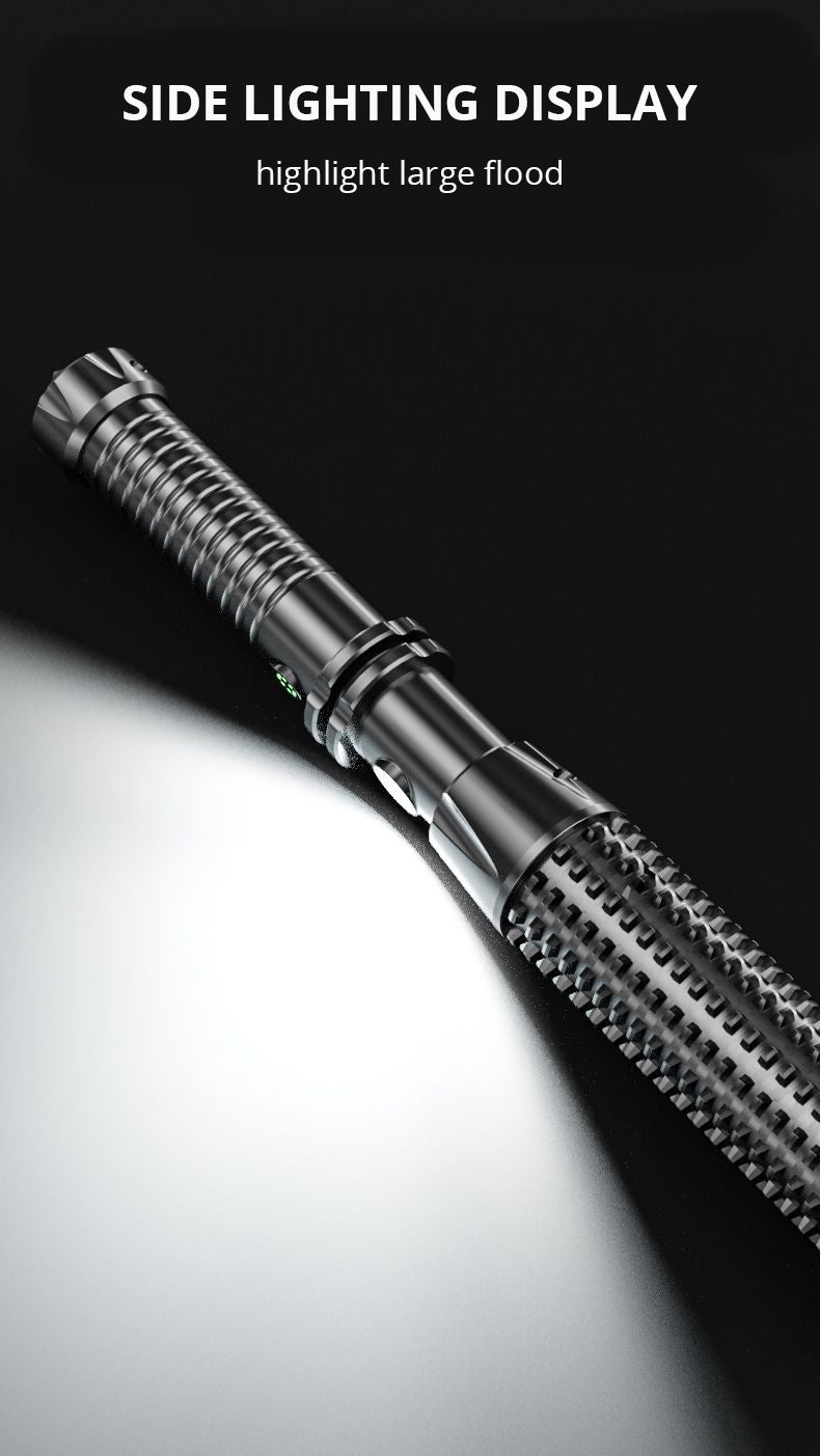 Outdoor USB Rechargeable Wolf Tooth Stick Self Defense Flashlight - Teleplus wolf tooth stick outdoor usb rechargeable