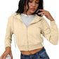 Oversized Cotton Fleece Pullover Sweatshirt for Women Men Plus Size Casual - Teleplus