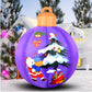 Oxford Cloth Inflatable Christmas Ball Air Led Light Decoration in Multiple Colors - with LED inflatable christmas ball