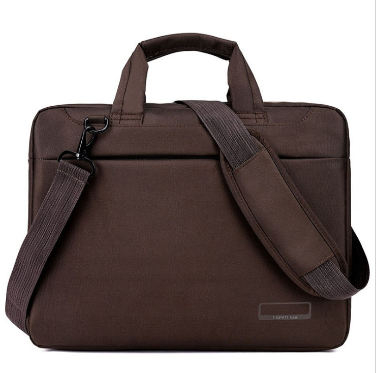 Oxford Cloth Laptop Bag with Internal Size Zipper Pocket and Tablet Compartment - internal size zipper pocket