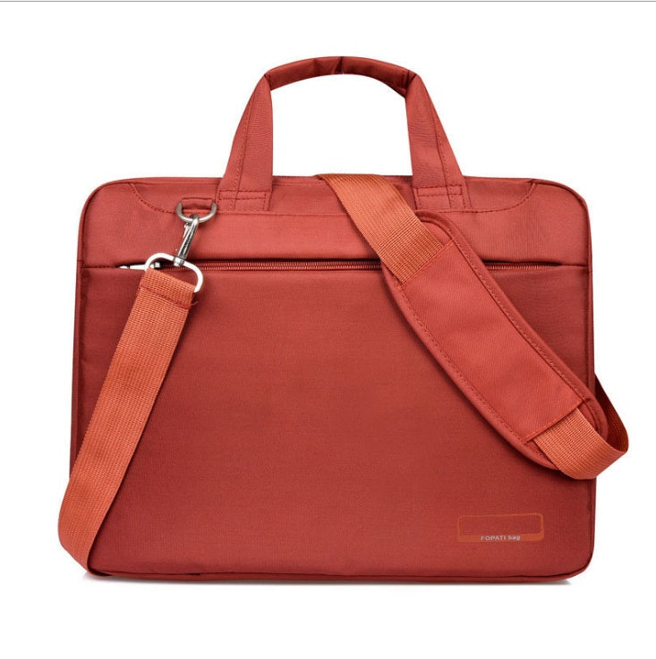 Oxford Cloth Laptop Bag with Internal Size Zipper Pocket and Tablet Compartment - internal size zipper pocket