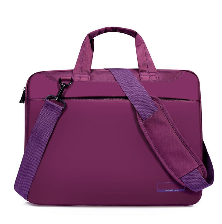 Oxford Cloth Laptop Bag with Internal Size Zipper Pocket and Tablet Compartment - internal size zipper pocket