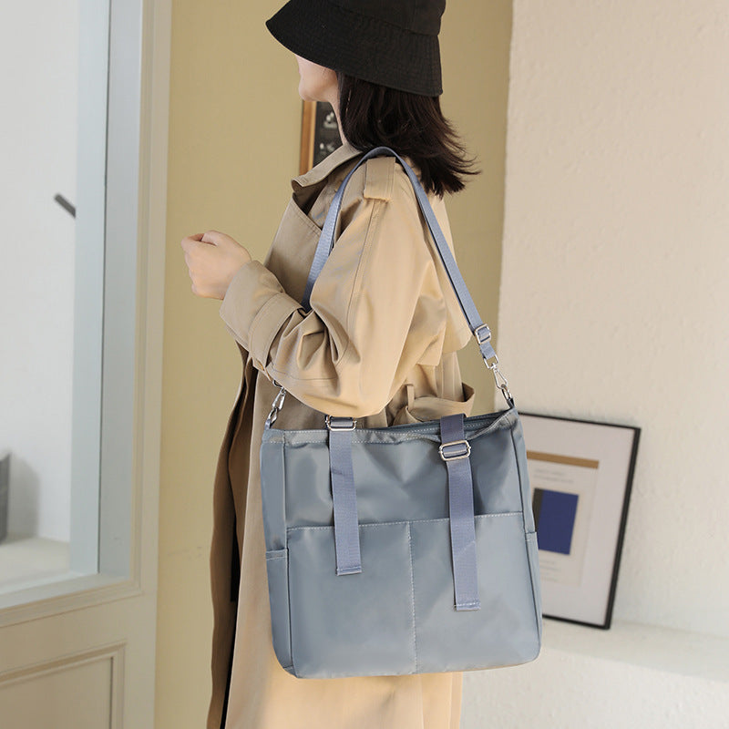 Oxford Cloth Shoulder Bag Square Vertical Travel Tote with Multiple Colors - Teleplus oxford cloth shoulder bag