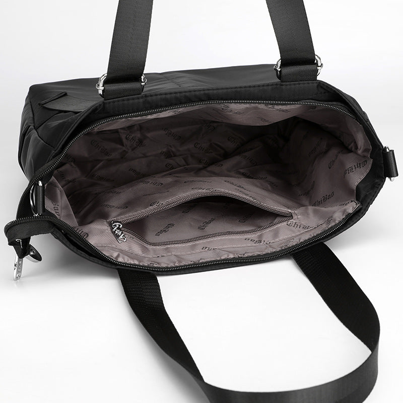 Oxford Cloth Shoulder Bag Square Vertical Travel Tote with Multiple Colors - Teleplus oxford cloth shoulder bag