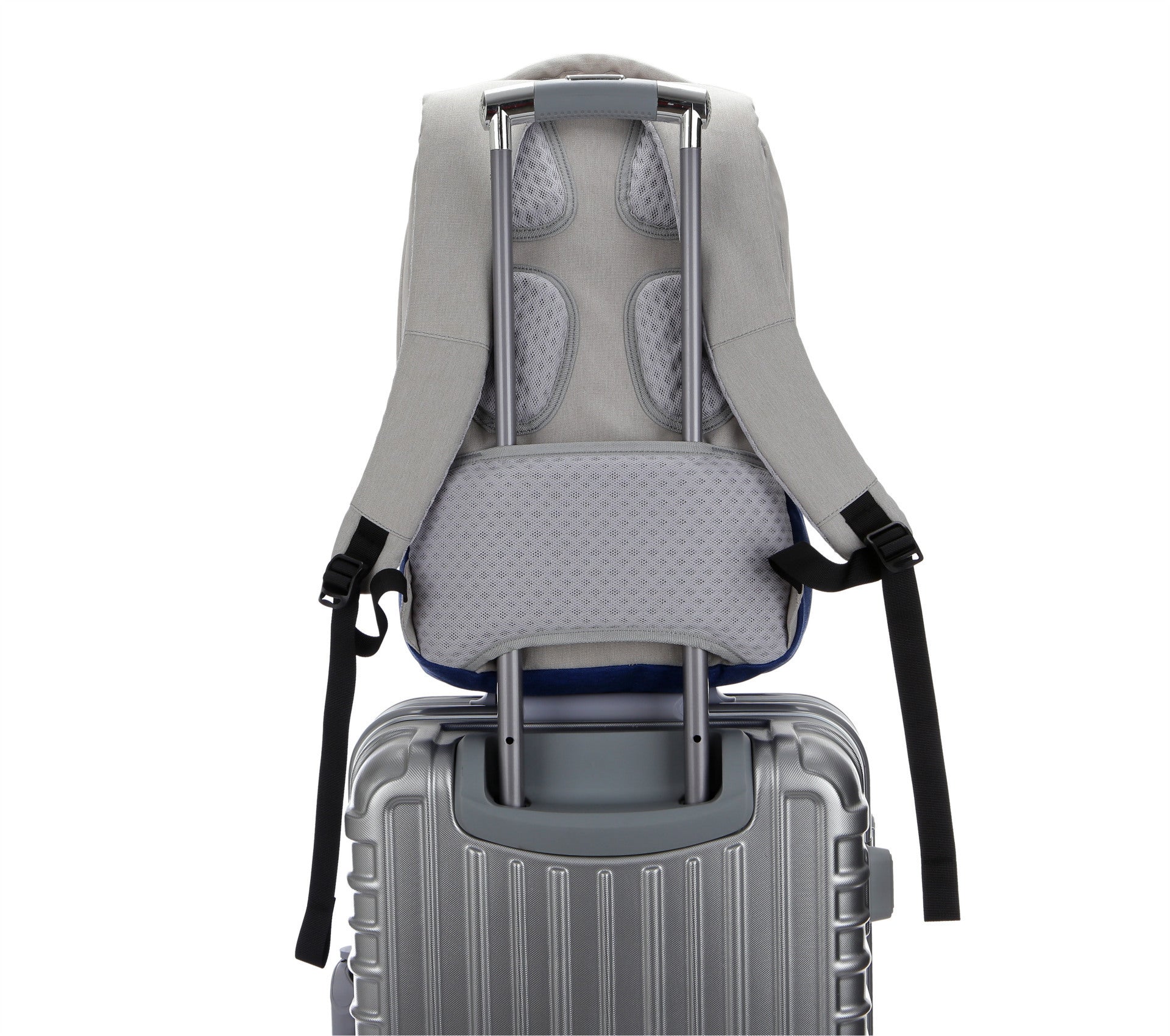 Oxford Laptop Backpack 17 Inch Business Travel Bag with USB and Organizer Pockets - Teleplus