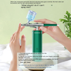 Oxygen Injection Skin Spray High Pressure Nano Mist Sprayer Facial Cleansing Moisturizing Beauty - Oxygen Injection