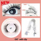 Packaged Magnetic Eyelashes with Eyelash Clip for Easy Application - pair packed magnetic eyelashes