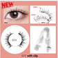 Packaged Magnetic Eyelashes with Eyelash Clip for Easy Application - pair packed magnetic eyelashes