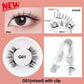 Packaged Magnetic Eyelashes with Eyelash Clip for Easy Application - pair packed magnetic eyelashes