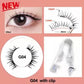 Packaged Magnetic Eyelashes with Eyelash Clip for Easy Application - pair packed magnetic eyelashes