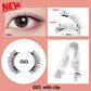 Packaged Magnetic Eyelashes with Eyelash Clip for Easy Application - pair packed magnetic eyelashes