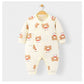 Padded Long Sleeve Baby Onesie - Padded Long Sleeve Baby Onesie in Main Fabric Cotton