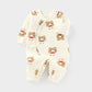 Padded Long Sleeve Baby Onesie - Padded Long Sleeve Baby Onesie in Main Fabric Cotton