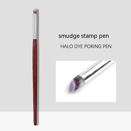 Painting Mahogany Stick Hybrid Pen with Nail Brushes - painting mahogany stick nail brushes