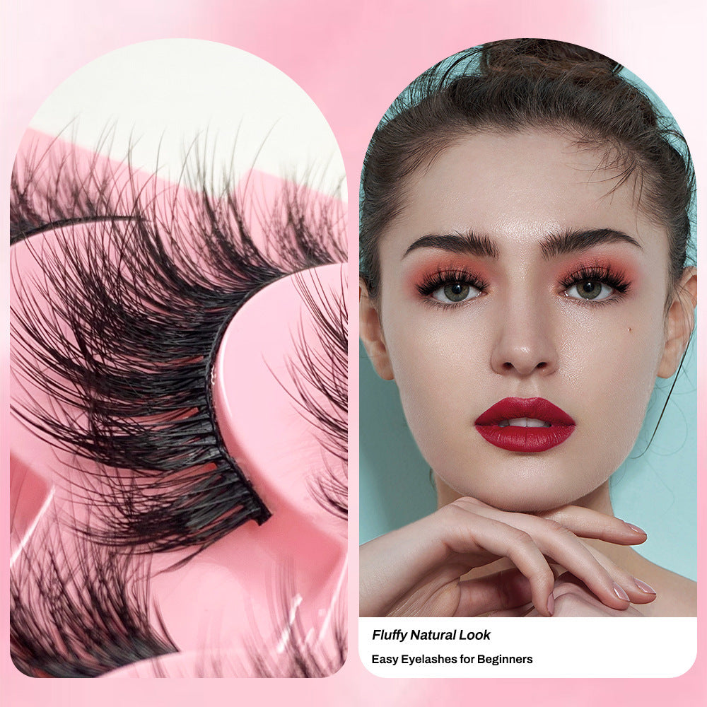 Pairs Natural Simulation False Eyelashes Curl Long for Stunning Eye Looks - Stylish Look pairs natural simulation false