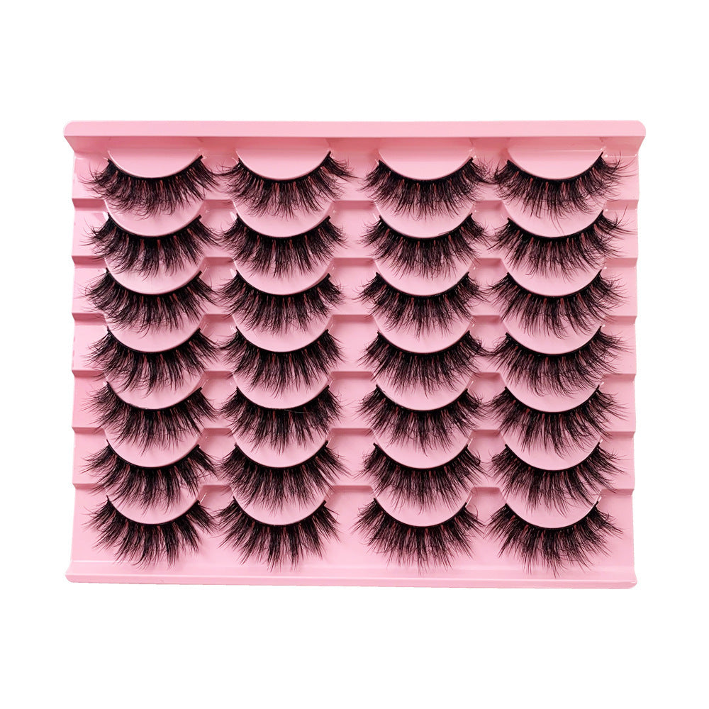 Pairs Natural Simulation False Eyelashes Curl Long for Stunning Eye Looks - Stylish Look pairs natural simulation false