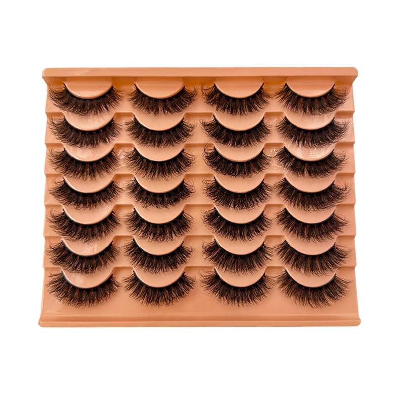 Pairs Natural Simulation False Eyelashes Curl Long for Stunning Eye Looks - Stylish Look pairs natural simulation false