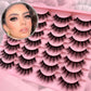 Pairs Natural Simulation False Eyelashes Curl Long for Stunning Eye Looks - Stylish Look pairs natural simulation false