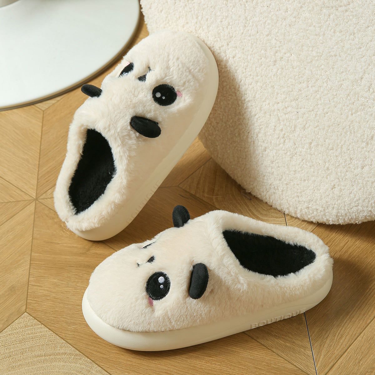 Panda Cotton Slippers for Men Women Comfortable Indoor House Shoes - Teleplus and panda cotton slippers indoor house