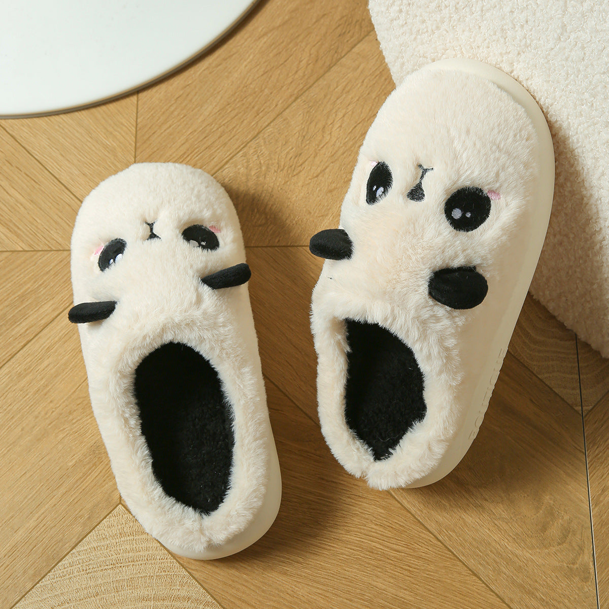 Panda Cotton Slippers for Men Women Comfortable Indoor House Shoes - Teleplus and panda cotton slippers indoor house