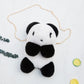 Panda plush diagonal bag - Panda Plush Bag for Stylish Cuddles on the Go