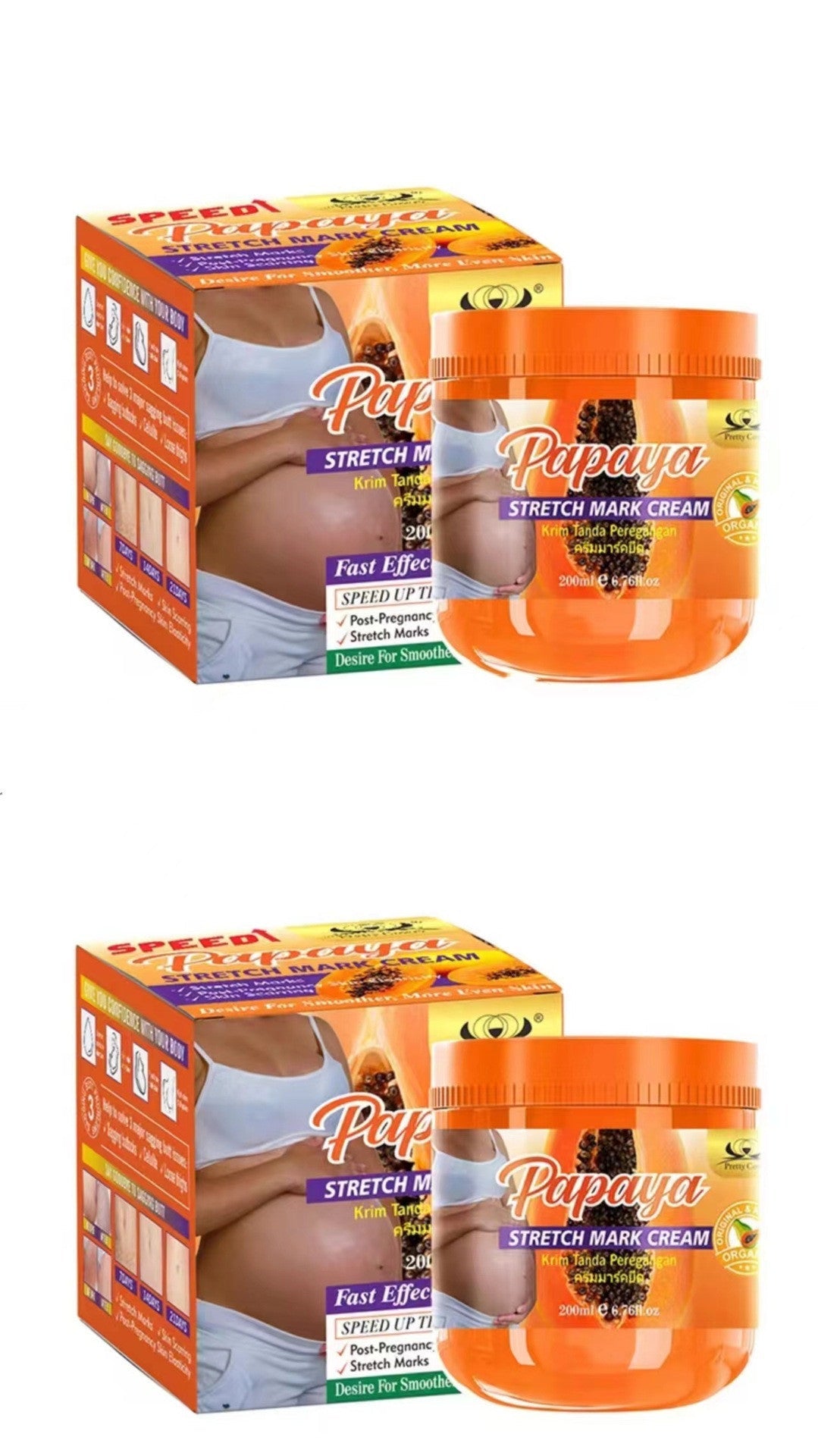 Papaya Feng Body Hip and Chest Enhancing Cream 200ml Fat Burning - Teleplus papaya feng body cream hip chest fengyun