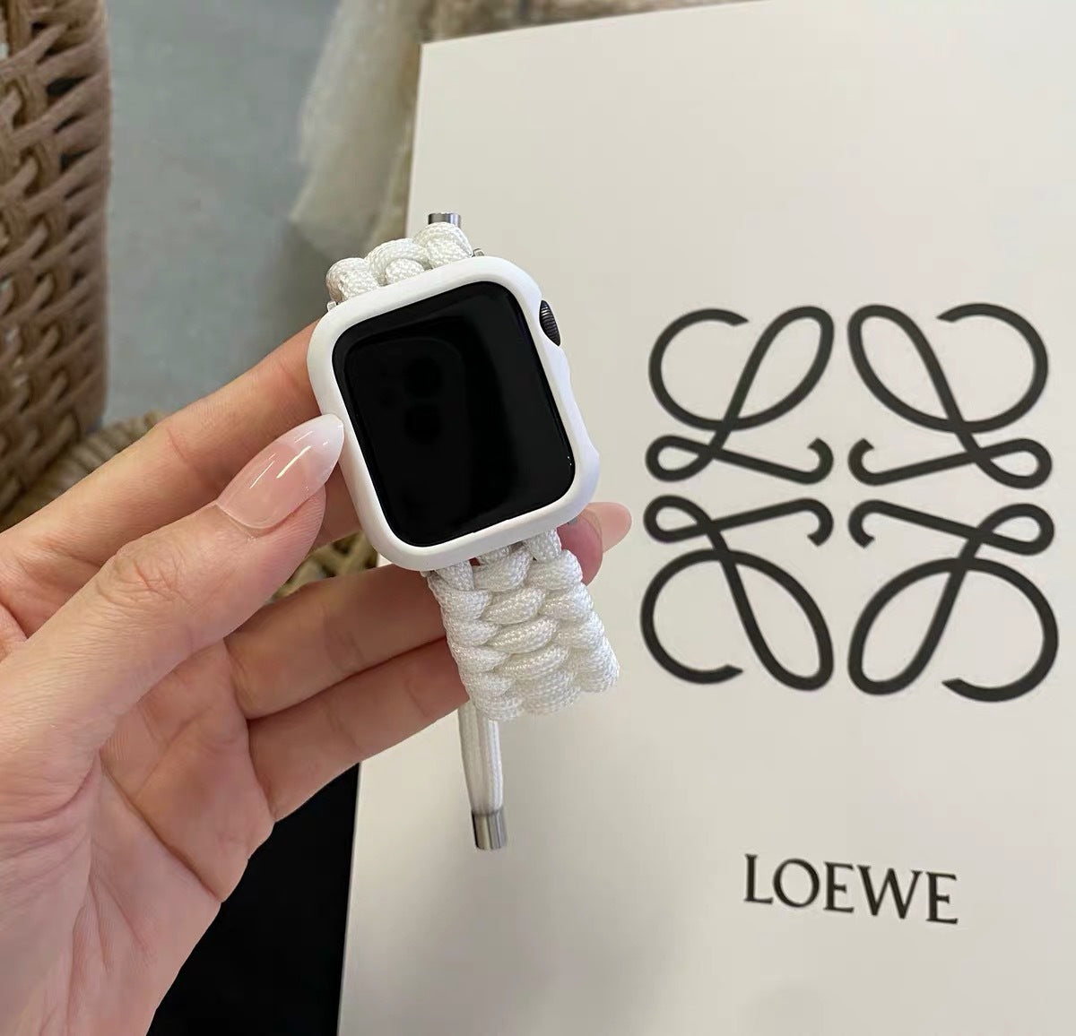 Paracord Braided Smart Watch Strap Compatible with iWatch Samsung Huawei - Breathable for paracord braided smart watch