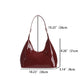 Patent Leather Glossy Shoulder Bag Fashion with Sequin Detail - Teleplus patent leather glossy shoulder bag fashion