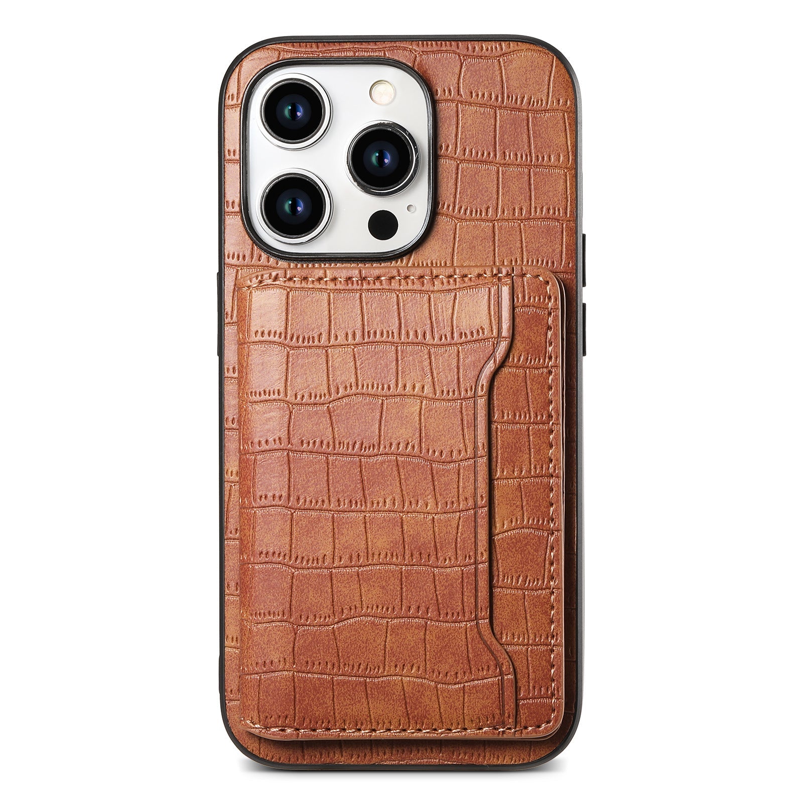 Pattern Leather Card Case for Phones with Magnetic Sleeve and Handcrafted Design - Phone Your Style card pattern