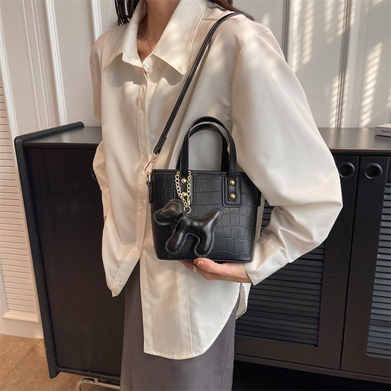 Pattern Shoulder Messenger Bag with Stone and Adjustable Straps - Teleplus stone pattern shoulder messenger bag