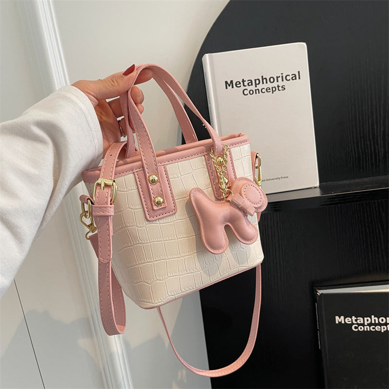 Pattern Shoulder Messenger Bag with Stone and Adjustable Straps - Teleplus stone pattern shoulder messenger bag