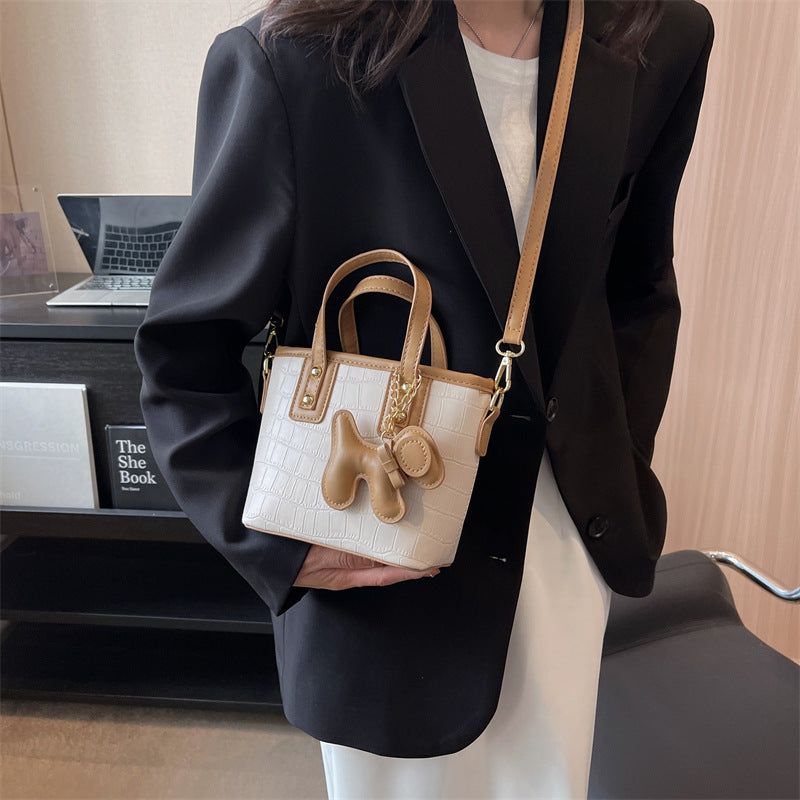 Pattern Shoulder Messenger Bag with Stone and Adjustable Straps - Teleplus stone pattern shoulder messenger bag