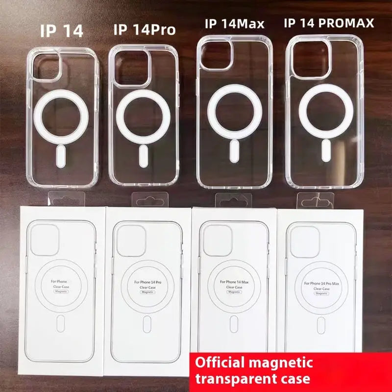 Transparent Magnetic Wireless Charger with Shockproof Heat Dissipation and Anti-Fall Design - PC Case transparent