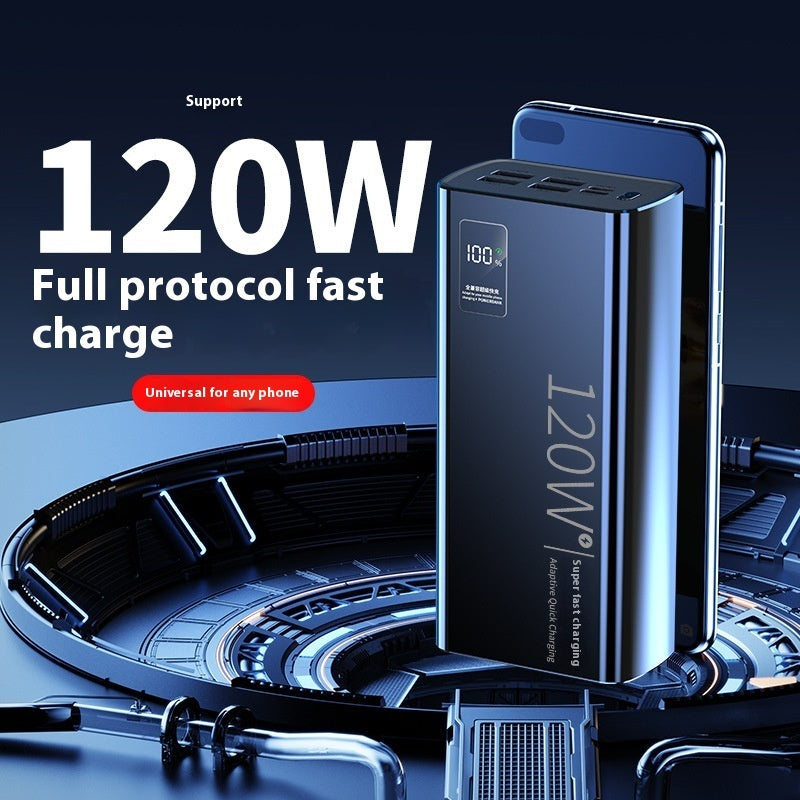 PD120w Super Fast Charge Power Bank 20000 MA Large Capacity Typec Two-way Fast Charge - PD120w Power Bank Fast Charge