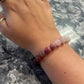 Natural Stone Bracelet with Peach Blossom and Design for Women - peach blossom natural stone bracelet