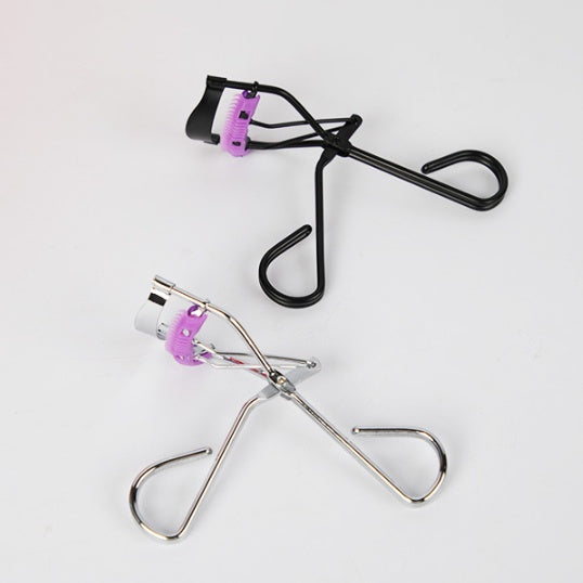 Peach Heart Fan Eyelash Curler with Comb for Easy Curling and Portable - Teleplus comb eyelash curler peach heart fan