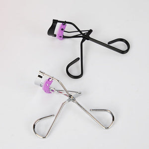 Peach Heart Fan Eyelash Curler with Comb for Easy Curling and Portable - Teleplus comb eyelash curler peach heart fan