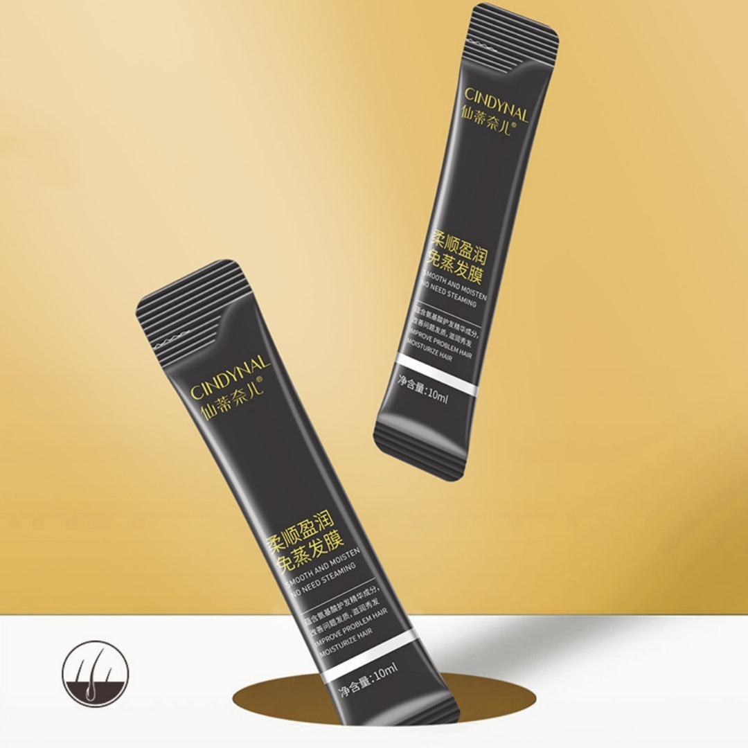 Peach Hyaluronic Acid Hair Mask Non-Steamed Hydrating and Nourishing 10ml - peach hyaluronic acid hair mask non-steamed